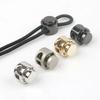 Metal Double‑Hole Spring Cord Lock Stopper Toggle Clasp Drawstring Adjuster for Hoodie Sweatpants Belt Rope Garment DIY Supplies