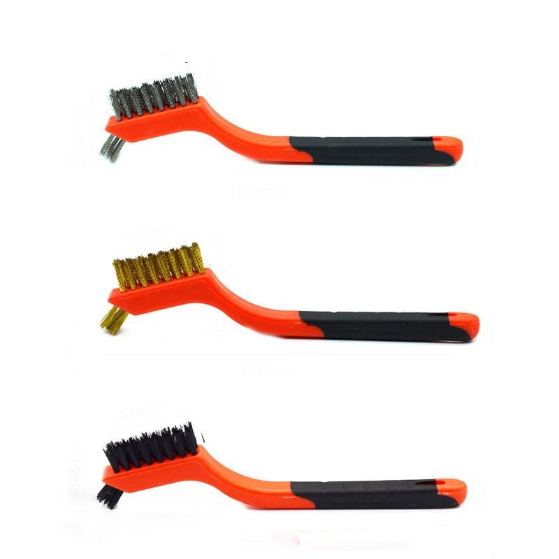 Double End Brush Stainles Steel Wire Brush Cleaning Rust Removing Polishing Tool