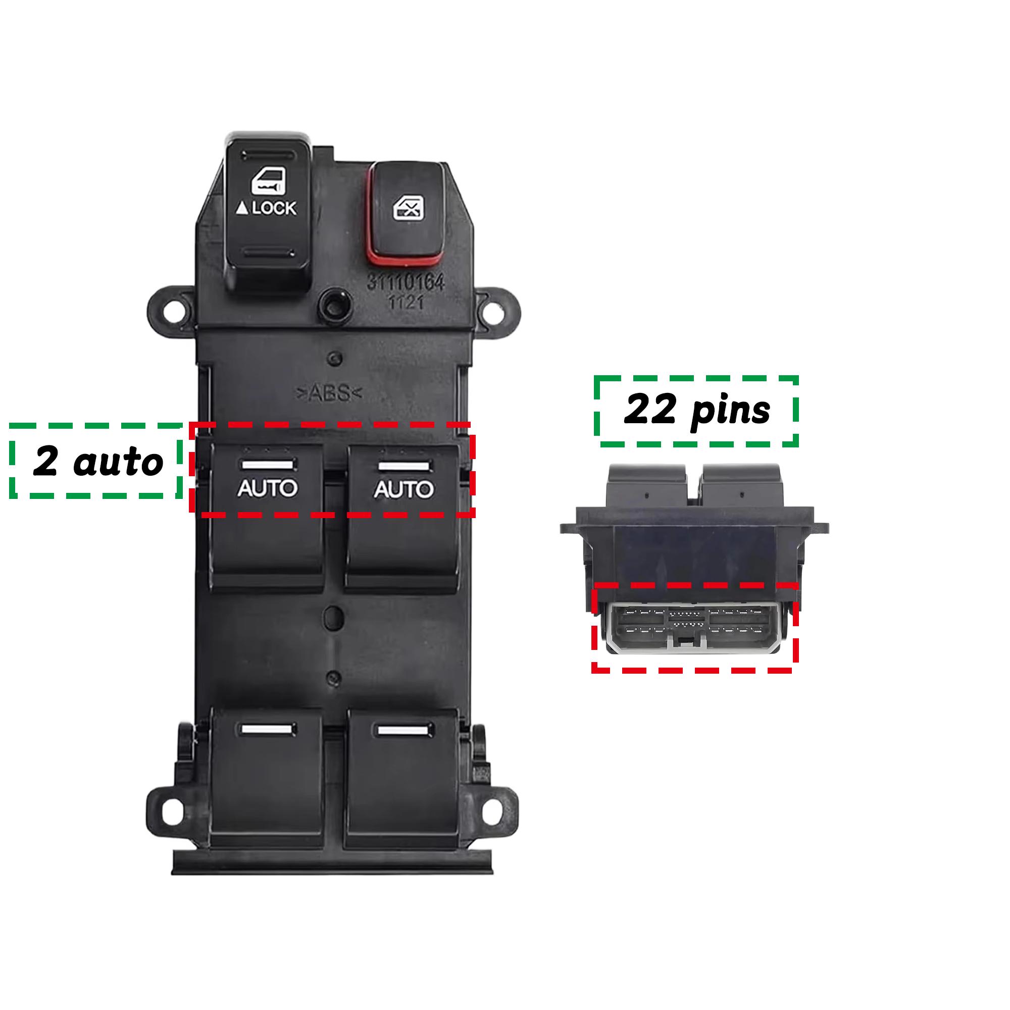 35750-SWA-G01 Electric Power Window Control Switch Button Front Left For Honda CRV 2008 2009 2010 2011 35750-SWA-G01
