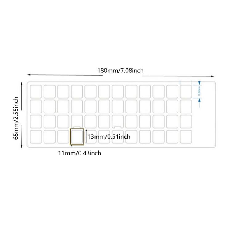2Pcs Portuguese Keyboard Layout Stickers Keyboard Replacement Cover for Notebook Desktop Computer Black Background White
