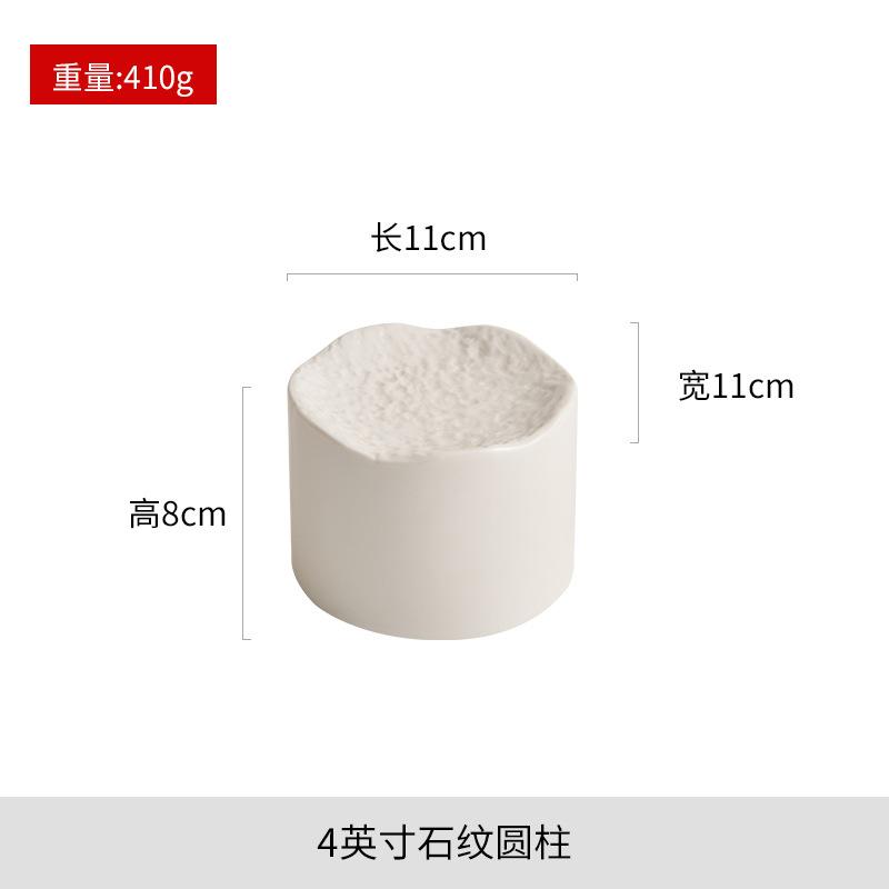 

Ceramic Cylindrical Dessert Plate Long Square Sushi Plates Dining Plate Cake Tray Pastry Plates Sting Disc Fruit Dish Snack Bowl
