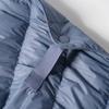 Dünne Damen Kurz Rundhals Herbst und Winter Einfacher Rundhals Warme Jacke Einfarbig Langarm Feder
