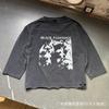 ERD Vintage Graphic Print Sweatshirt Loose Fit Teens Casual Wear