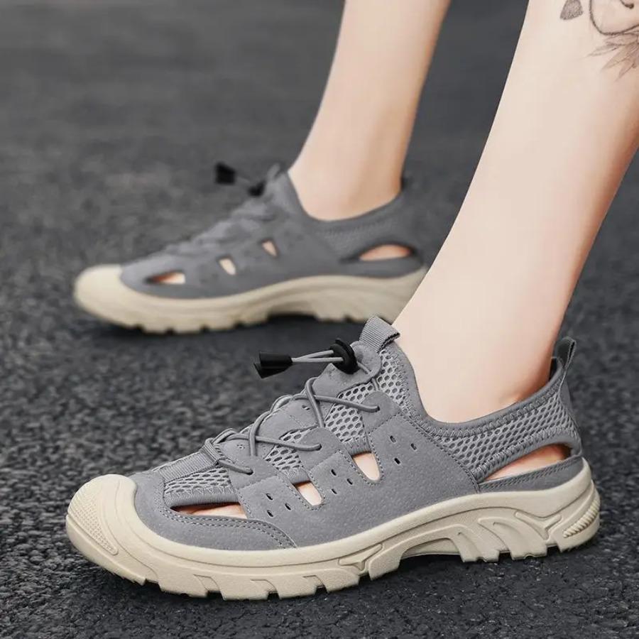 Barefoot Beach Shoes Camping Travel Baotou Sandals Men's Outerwear Trendy Cool Slippers Mesh Quick Drying Sports Sweatproof