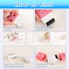 Sooez 12 Pack Pencil Erasers, Cute Erasers Pencil Eraser with Clean up Roller Pencil Eraser Shaving Roller Case Erasers for Party Favors Gift