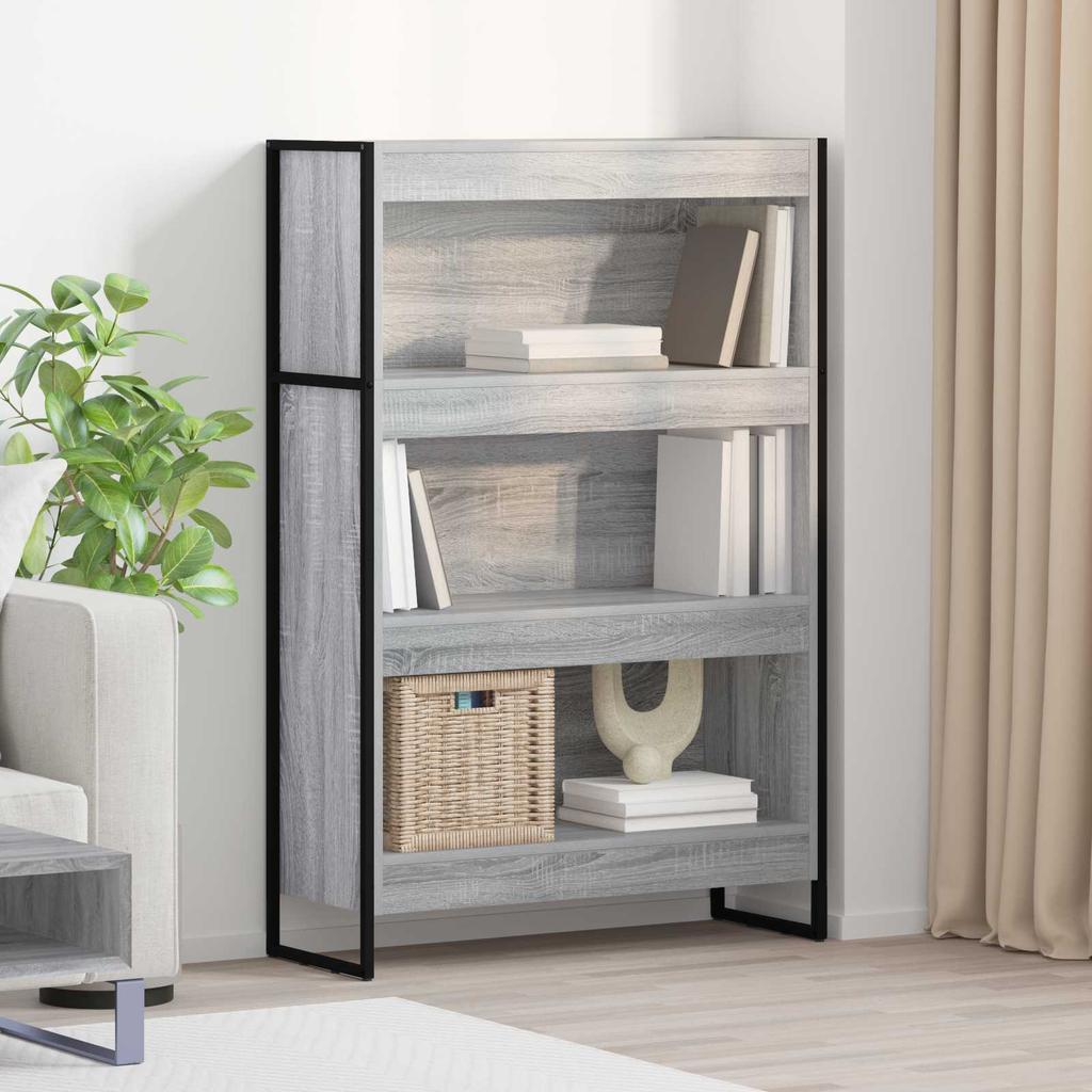 Bookshelf Grey Sonoma 80 x 30 x 121 cm Particleboard