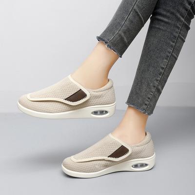 Chaussures orthopédiques décontractées pour pieds larges et gonflés, chaussures de marche souples et confortables pour diabétique, réglage de l'éversion du pouce