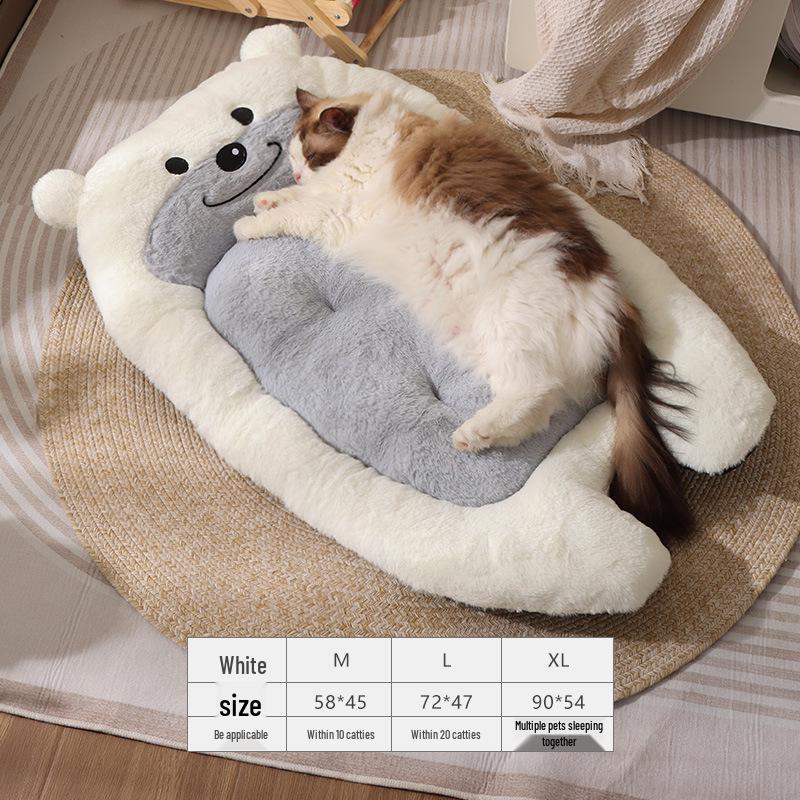 Winter warmer großer Haustiersofa: Abnehmbares & waschbares Nest für Katzen & Hunde