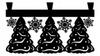 Envy CHRISTMAS TREES SNOWFLAKES pelmet curtain CHRISTMAS PATKI 60x35 with