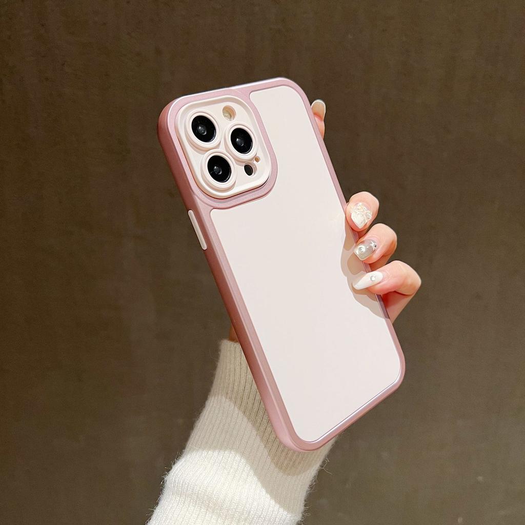 Contrast Color Two-color Splicing Two-in-one Suitable for Apple 15PROMAX Anti-fall IPhone 14 Phone Case 13 Silicone Soft