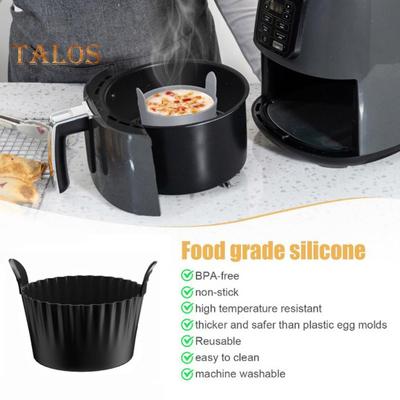 Air Fryer Äggpocherare Silikon Muffinformar Non-stick Muffinform Återanvändbara Ramekiner för Air Fryer Ugnar