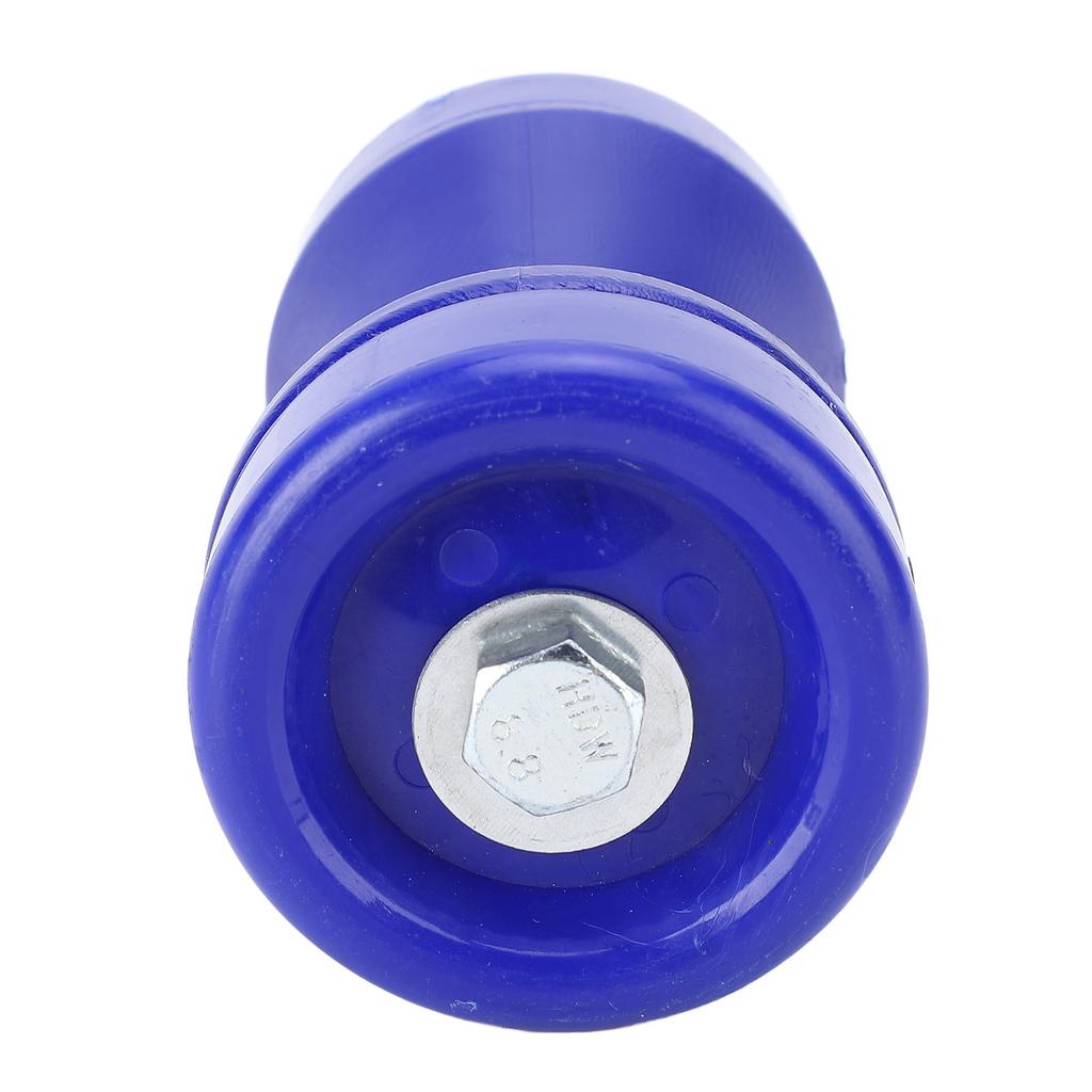 90mm Boat Trailer Bow Roller Shock Absorbing Wearproof Impact Protection PVC Bow Stop Bell Roller Blue