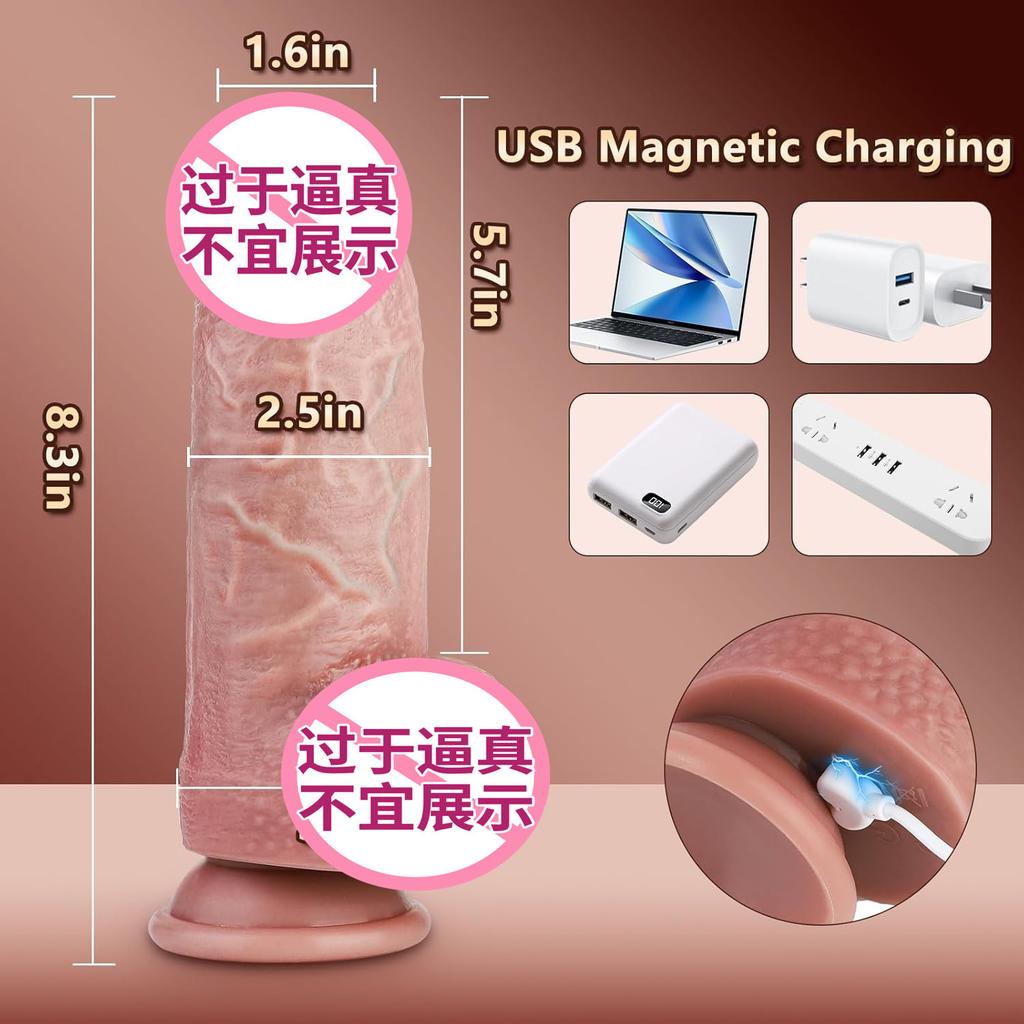 Liquid Silicone Female Fully Automatic Simulation Penis Stretching And Swinging Artificial Penis Fist Sex Adult Sex Toy