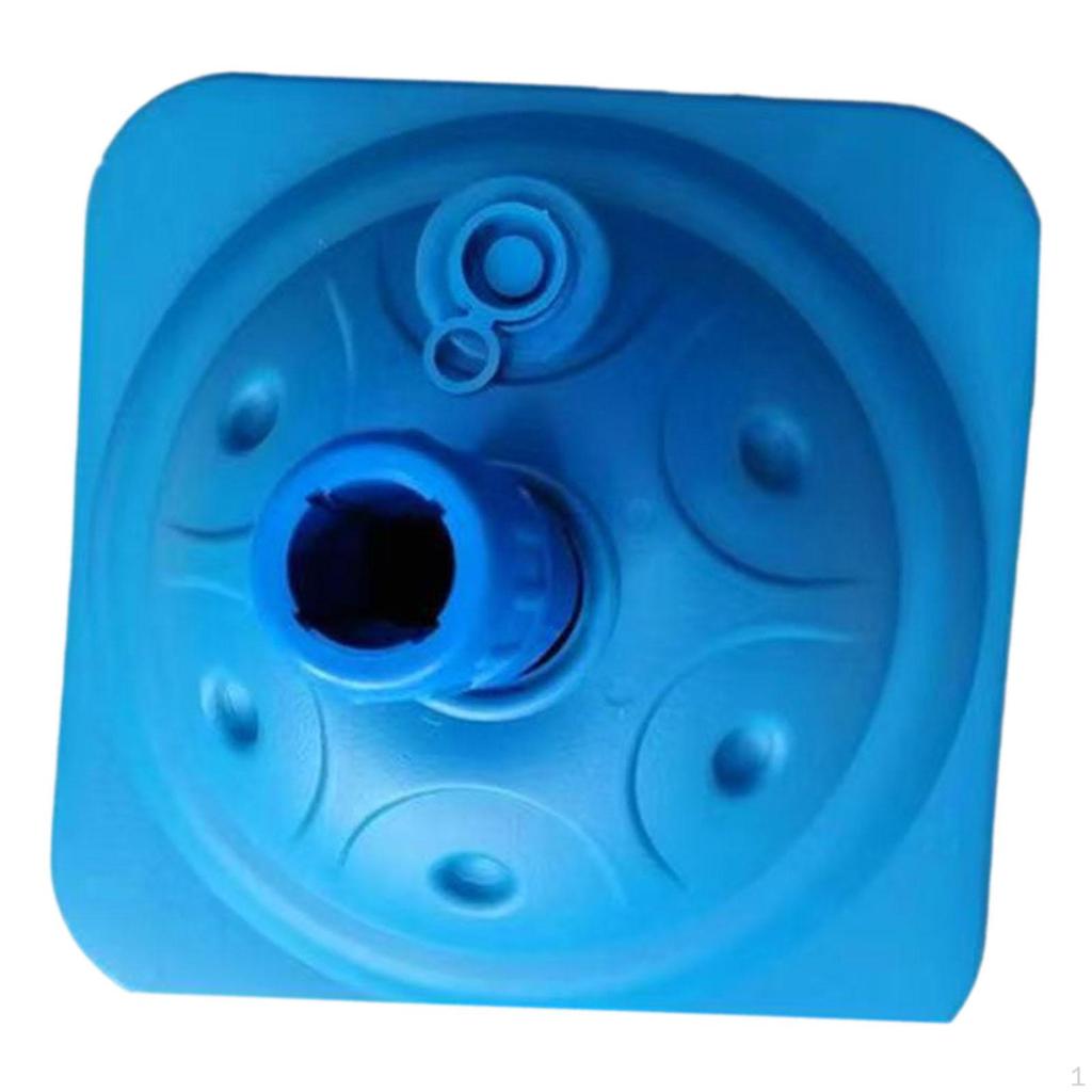 Sonnenschirmständer, Quadratische Halterung mit Wasserkontrollsystem, 10 kg Fassungsvermögen, Aus PP für den Außenbereich