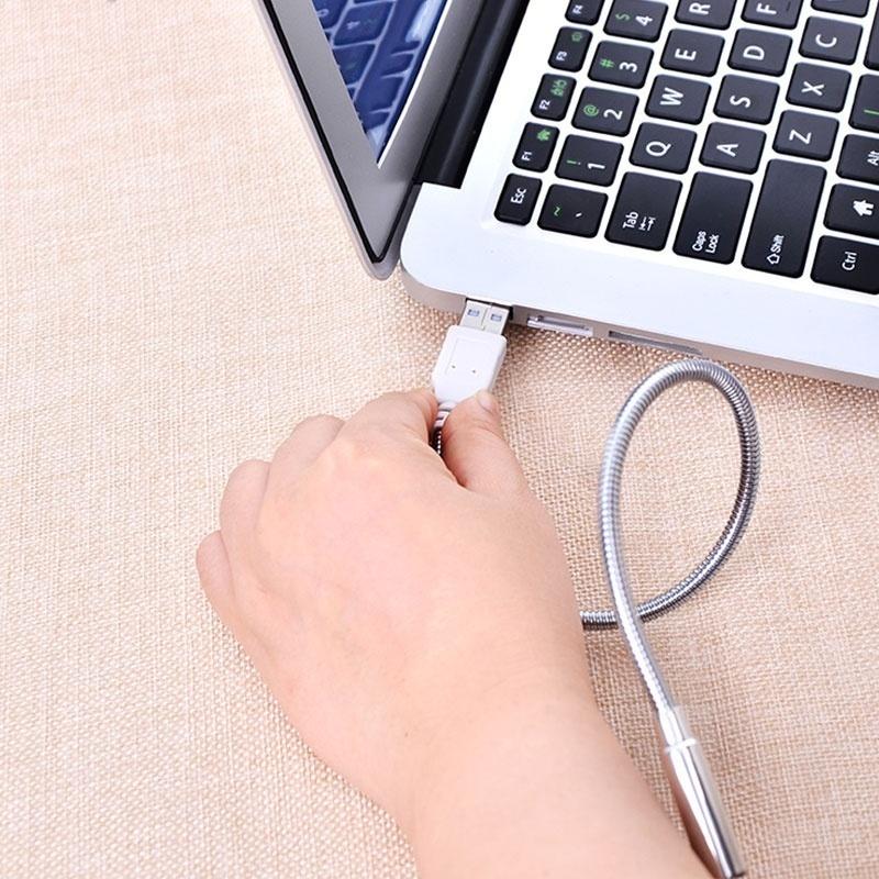 Tragbares Handliches LED-Licht Verstellbare USB-Lampe für Laptop Notebook PC Computer