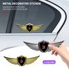 1Pcs Metal Car 3D Eagle Angel Wings Logo Trunk Fender Sticker For Civci FIT CRV Accord Jazz HRV Stepwgn Prelude Insight