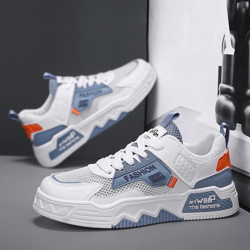 Fashion Summer Breathable Men's Vulcanized Shoes Designer Trendy Hot Sale Platform Shoes Mens Casual Sneakers Fashion Student Board Shoe