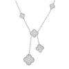 High Version Double-sided Lucky Four-leaf Clover 6-flower Necklace Female Mother-of-pearl Pendant Clavicle Chain