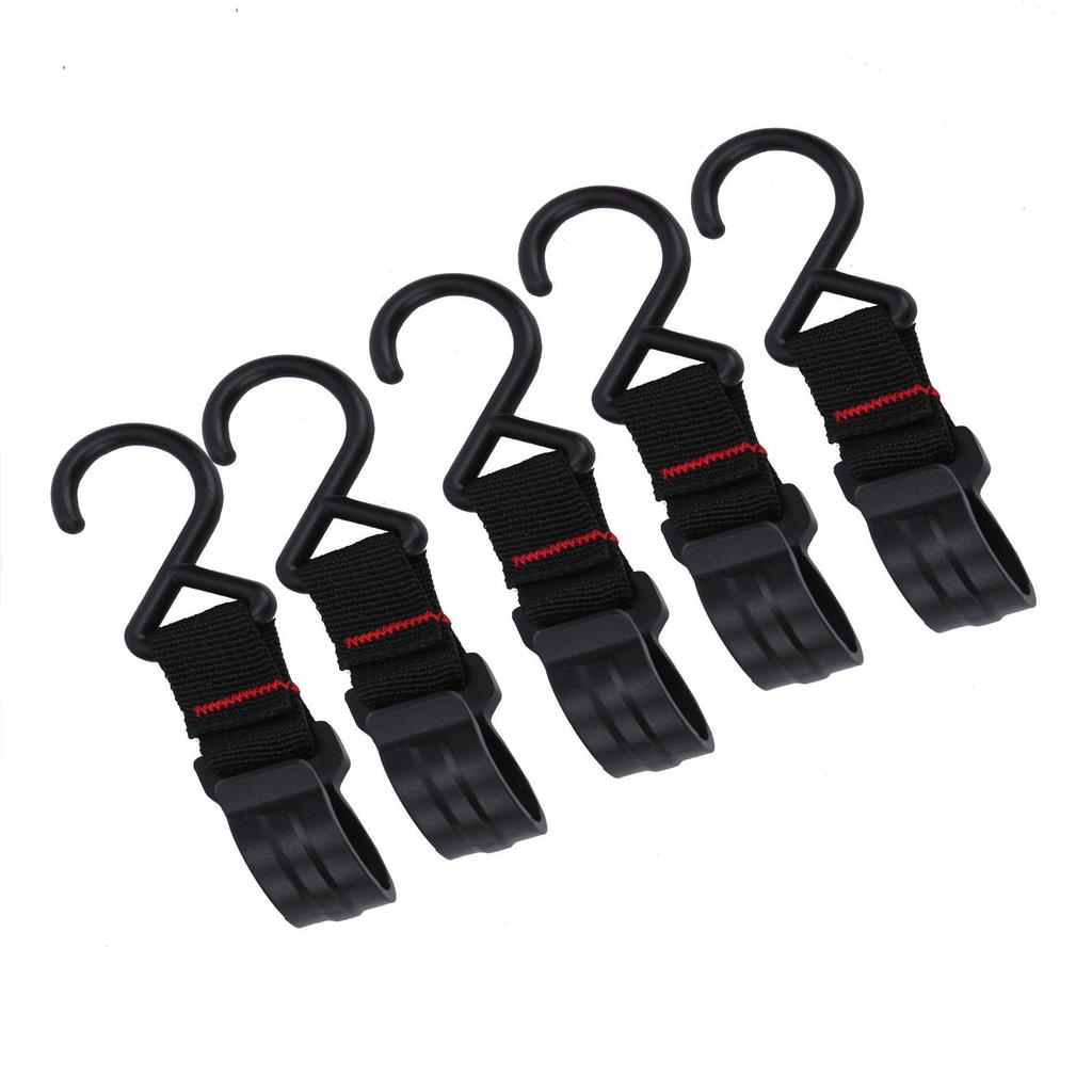 5Pcs Outdoor Hanging Hook Camping MultiFunctional Strap Hanger for Light Cookware