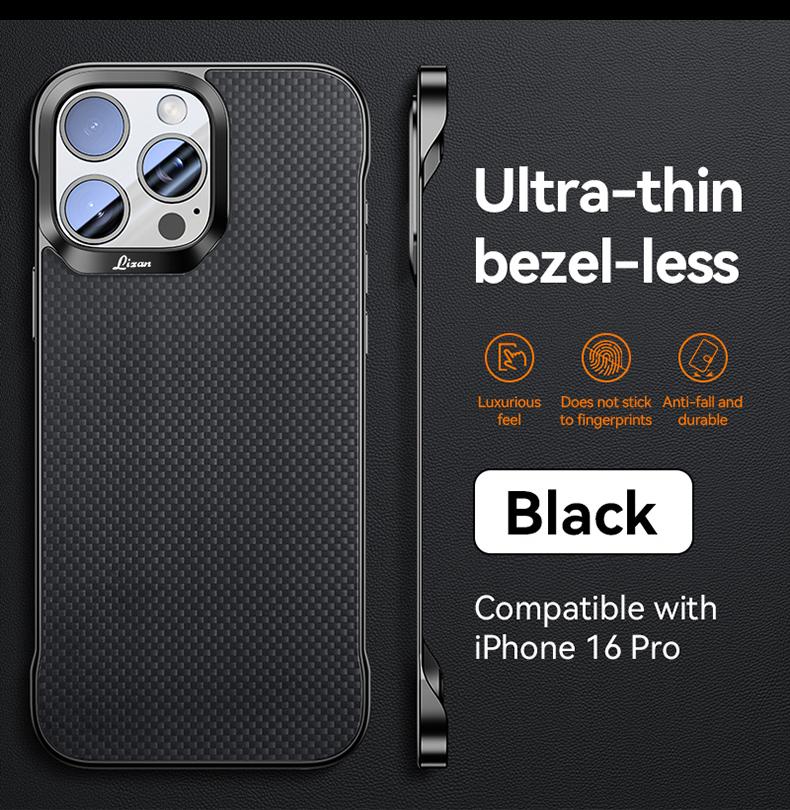 

Чехол из углеродного волокна для iPhone 16 15 14 13 Pro Max Ультратонкий 0,3 мм Толщина Бесшовный чехол Теплоотвод Роскошный чехол iPhone 15 Pro Max чёрный