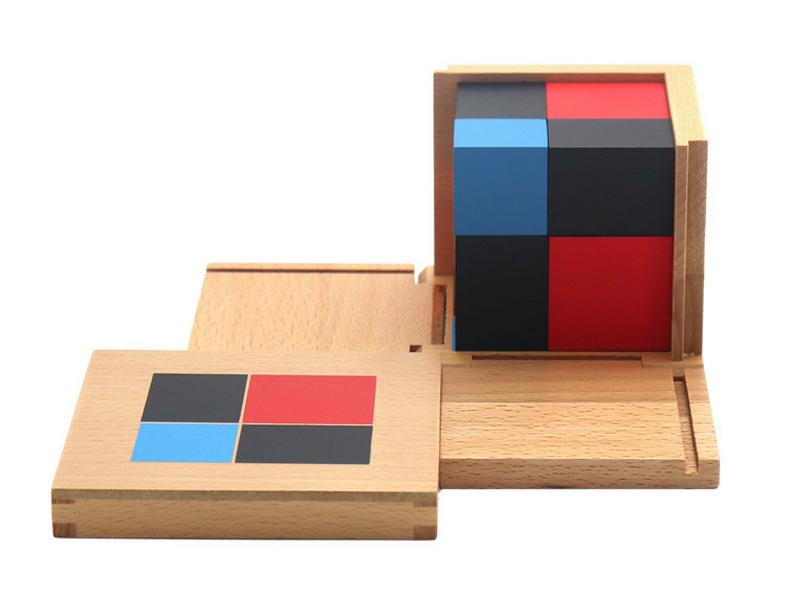 Montessori Sensory Binomial & Trinomial Blocks for Early Math & Spatial Cognition
