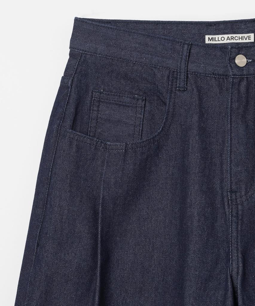 MILLO ARCHIVE Denim Bermuda Raw Pants [Indigo Blue]
