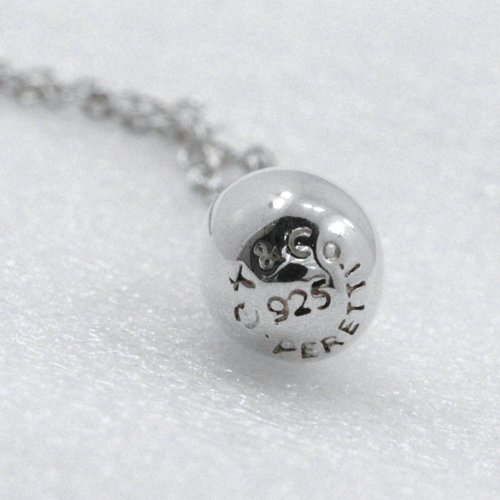 TIFFANY&Co. Teardrop Necklace Elsa Peretti Silver925 2.6g Women Used