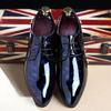Men's Bright Business Suits Colorful Leather Shoes Hair Stylist Trendy Shoes New Best Man Shoes Patent Leather Nightclubs British Pointed Shoes