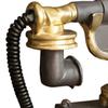 Distressed Finish Phone Telephone Resin Figurine, Retro Model Statue with Matte Finish, Old-Fashioned Style Victorian Desk Decor for Home Office