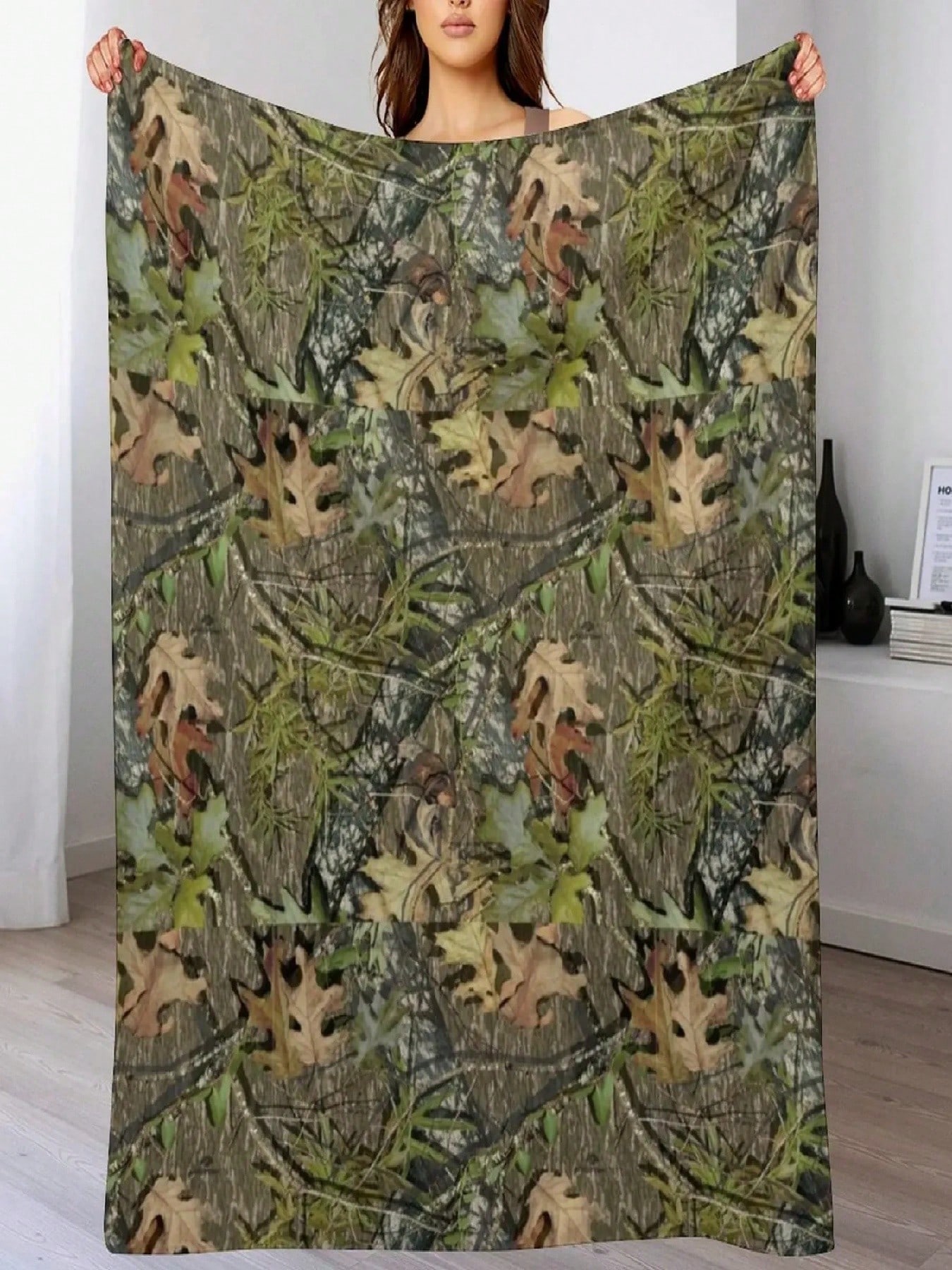 Mossy Oak Throw Blanket Sofa Throw Blankets For Bed Sofa Bed Fashion Sofas Blankets 75X95CM серый