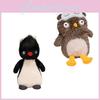 Adorable 25cm Plush Owl With Eye Mask And Fluffy Penguin Soft Toy For Girlfriend Birthday Gift