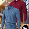 2 Stück Herren Hochwertiges Business Casual Hemd, Atmungsaktives Poloshirt für Outdoor-Sport, Golf, Laufen. Verschiedene Farben verfügbar