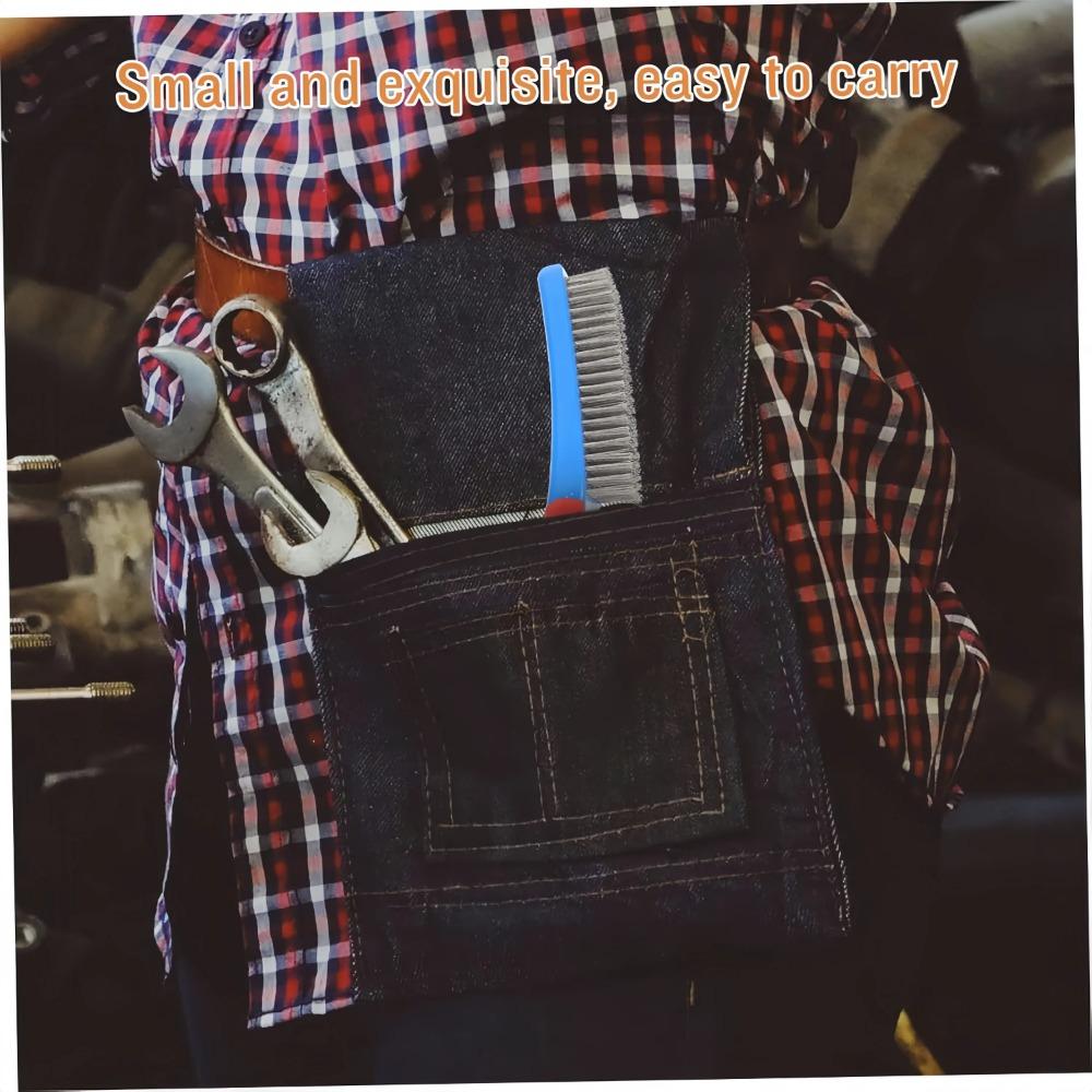 Manual Stainless Steel Wire Brush with Plastic Handle for Welding Rust Cleaning Paint Removal Tools Set