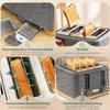 Toaster for 4 Slices with 7 Browning Levels, High-Lift, Reheat/Defrost/Cancel Function, Grey Wave Design