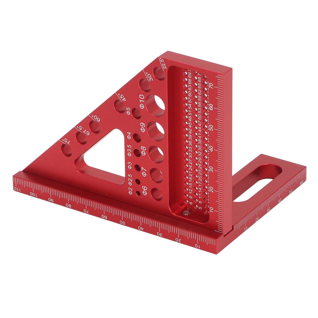 Woodworking   Protractor Aluminum Alloy Miter Triangular Ruler Multi Angle Layout Msuring Tool