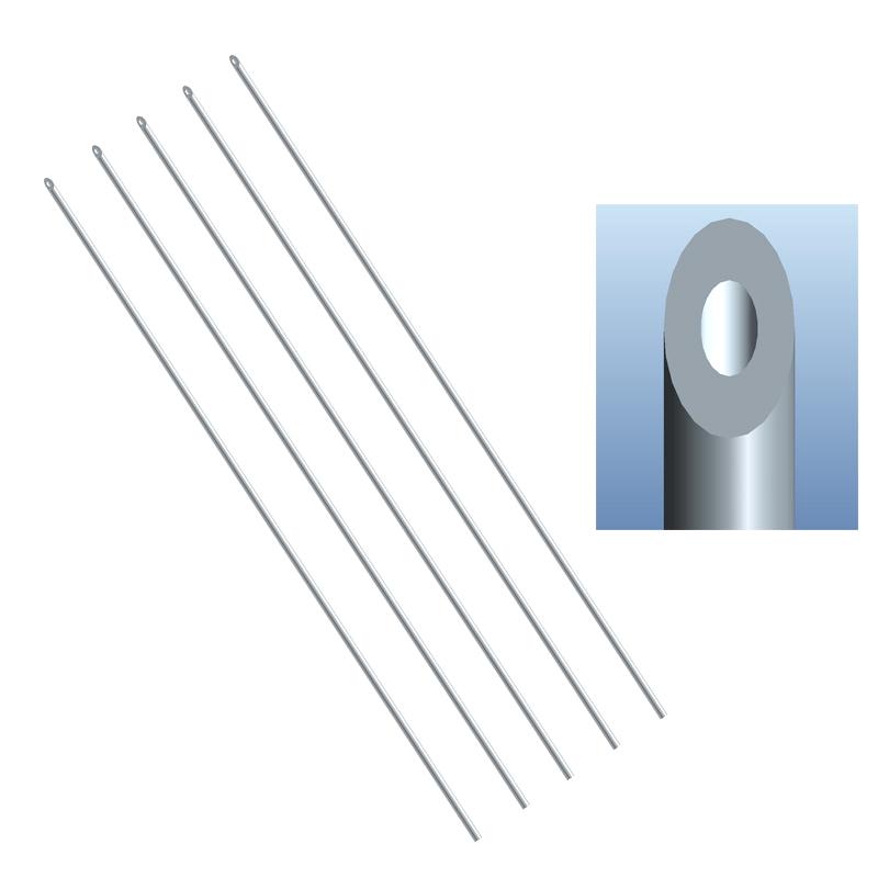 20Cm Core 5 Buckets Stainless Steel Through Earthworm Air Needle Stainless Steel Bait On Fishing Gear Accessories