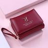 Women Wallet Card Holder Short Wallets with Coin Purse PU Leather Hasp Mini Clutch