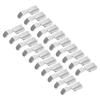 20pcs Zipper Foot High Hardness Antirust Multifunction Stainless Steel Sewing Presser Foot for Household