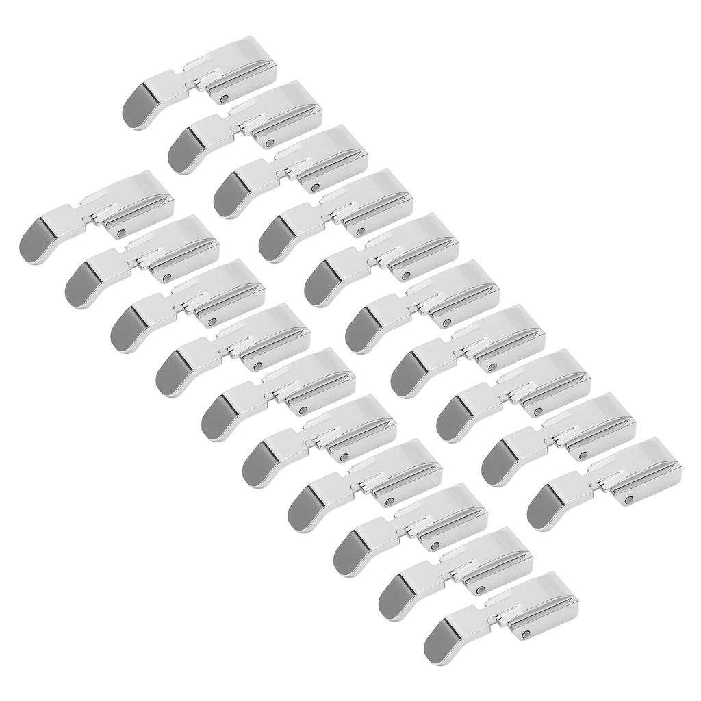 20pcs Zipper Foot High Hardness Antirust Multifunction Stainless Steel Sewing Presser Foot for Household