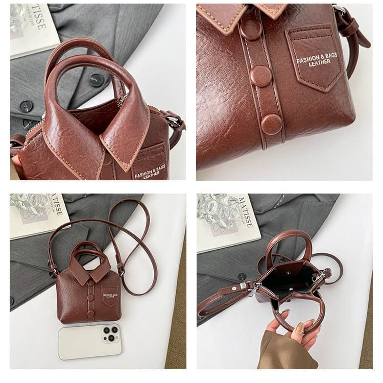 Mini tote bag female niche design one-shoulder crossbody bag