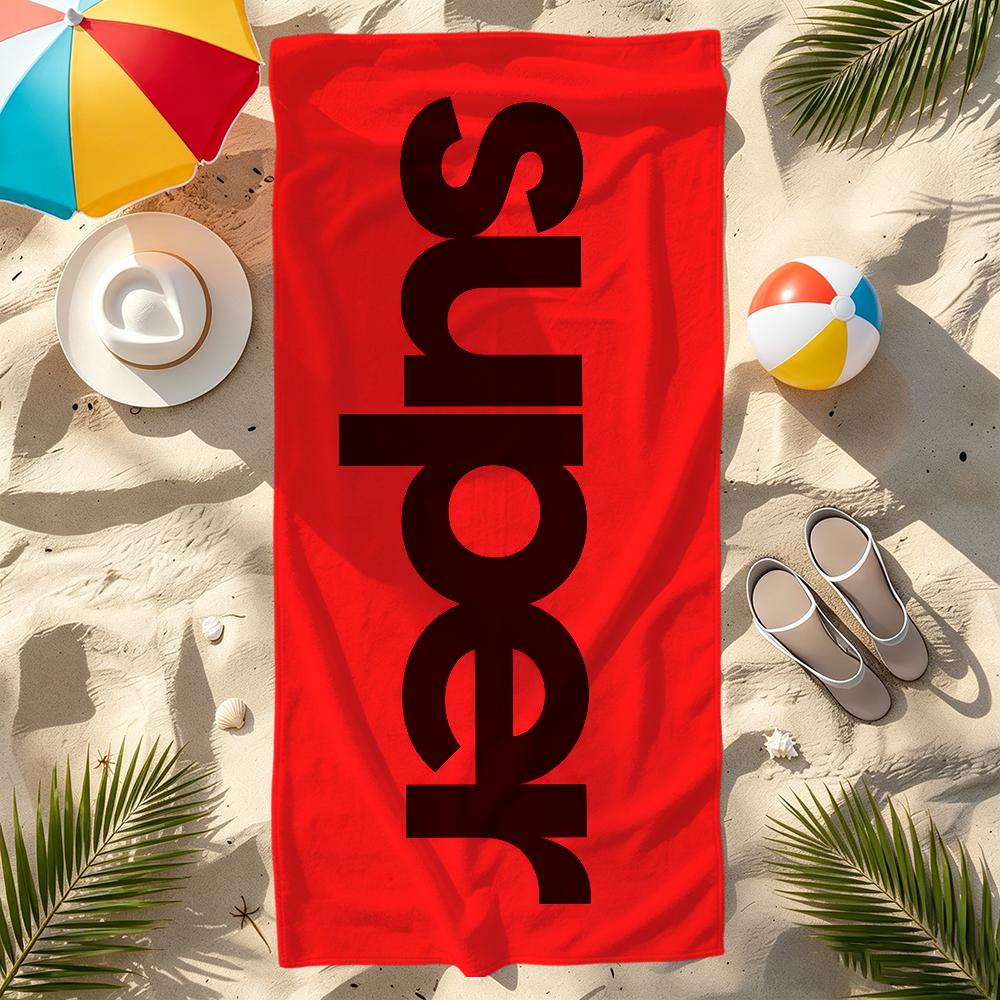 S-Superglide-es LOGO LUXURY Towel Large Quick-Drying Microfiber soft Beach Towel for Travel Fitness Sauna Bathing Camping
