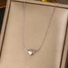 Accessories Love Necklace Women's Versatile Clavicle Chain Fashion Peach Heart Pendant Necklace