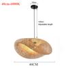 40cm Chinese Handmade Bamboo Suspension Lamp Wicker Rattan Wave Shade Pendant Lamps for Restaurant Aisle Tea Room House Indoor