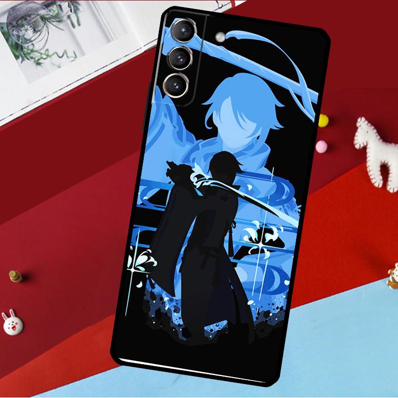 Genshin Impact Kamisato Ayato Funda For Samsung Galaxy S26 S25 S24 S21 S22 S23 Ultra S10 Plus S20 FE S25 FE Phone Case