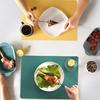Kids Place Mat Square Shape Heat Insulation Silicone Kitchen Kids Dinner Mat for Home