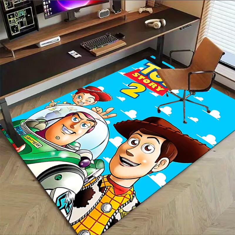 1pc Toy Story Adventure Carpet for Playroom Bedroom Living Room Sofa Home Decor,kids Game Area Rug Non-slip Floor Mat Y72936