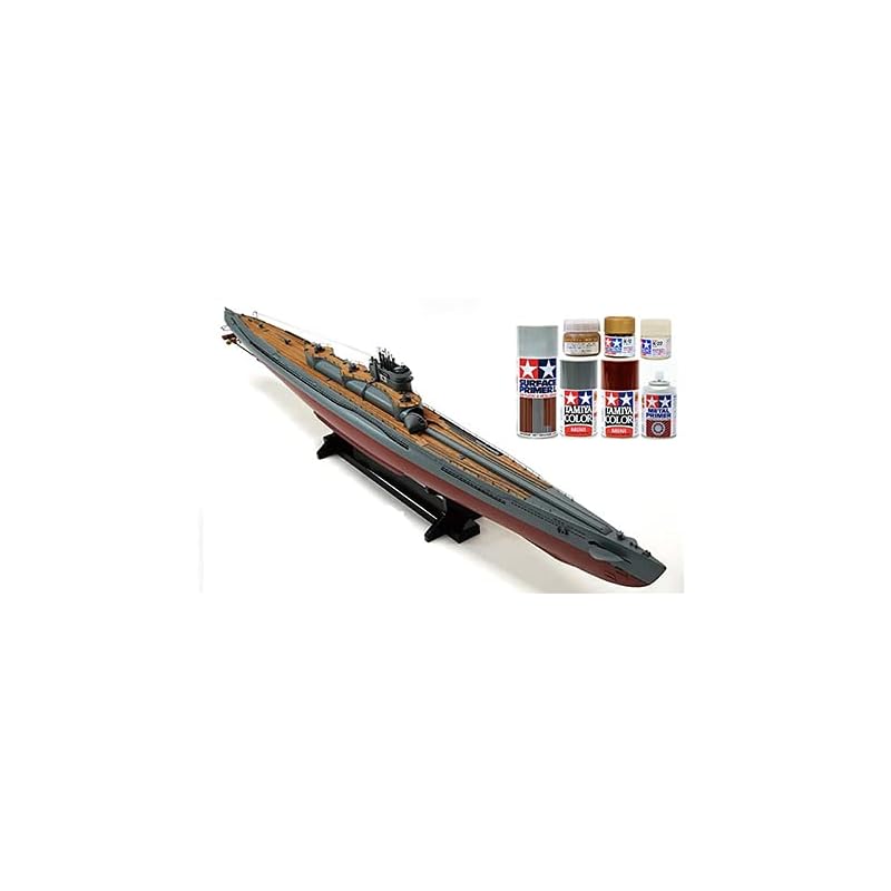 

woody joe/wooden model 1/144 I-400 Japanese special submarine + paint set