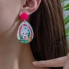 New Easter Acrylic Sheet Print Colorful Rabbit Egg Earrings Amazon