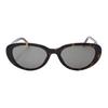 Saint Laurent Interwoven Letter Mini Hinge Cat Eye Sunglasses Women Sunglasses Tortoise Silver SL-M154-002