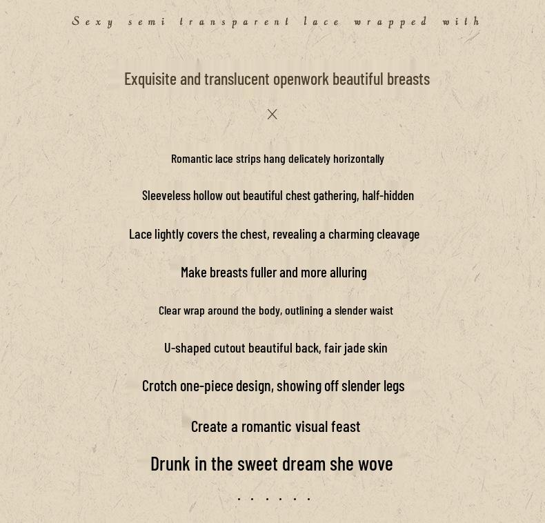 Night Lingerie: Supportive, Plus Size, Open Crotch, See-Through Bodysuit with Quick Release